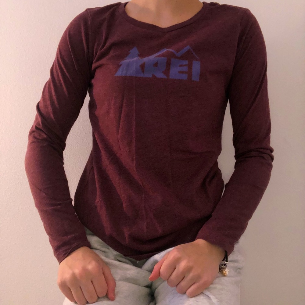 REI purple long sleeve